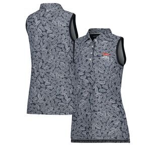 FootJoy Polo Tank Shirt Womens Small 123rd US Open Black Floral Sleeveless 2023